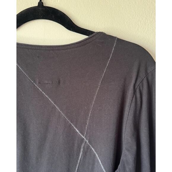 Thom Krom Men’s Size Medium Black long Sleeve Shirt Stitching Style# M TS 246 - Picture 8 of 12